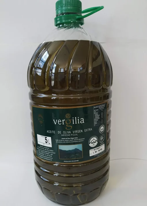 Jaén 100% Picual - Aceite de Oliva Virgen Extra - Premium Reserva Familiar AOVE - Sierra Mágina – Vergilia (5 Litros Garrafa) - Imagen 2