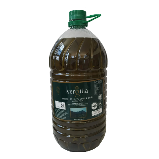 Jaén 100% Picual - Aceite de Oliva Virgen Extra - Premium Reserva Familiar AOVE - Sierra Mágina – Vergilia (5 Litros Garrafa)